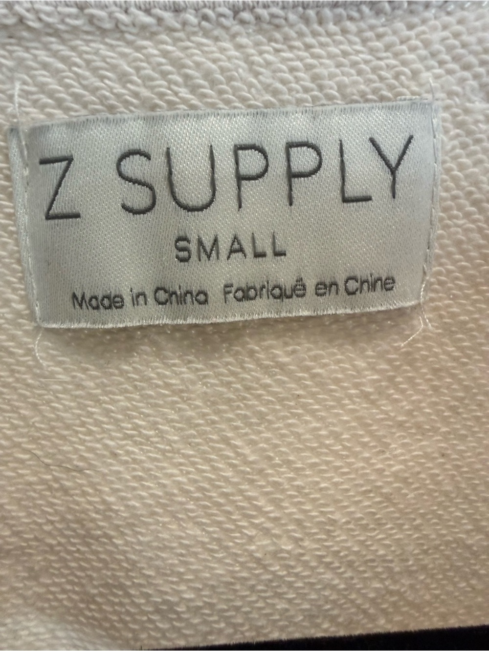 Z SUPPLY All Day Knit Jacket Shacket French Terry Sandstone Beige Small - Picture 7 of 10